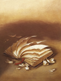Le Croqueur de livres : illustration originale de couverture